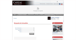 Desktop Screenshot of capitalinmuebles.com