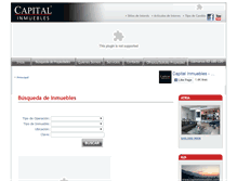 Tablet Screenshot of capitalinmuebles.com